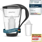 Glas-Wasserfilter schwarz inkl. 1 Universal Filterkartusche - Schwarz