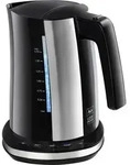 Melitta 6766976, 1,7 l, 2400 W, Schwarz, Edelstahl, Edelstahl, Regelbare Temperatur,