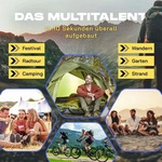 Where Tomorrow Lumaland Camping Zelt Leichtes Pop Up Wurfzelt 2-3 Personen Festival