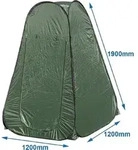 AS Duschzelt 190cm Schuppenzelt PopUp Zelt Toilettenzelt Gr&uuml;n Umkleidezelt Wurfzelt