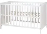 roba Beistellbett, wei&szlig;, h&ouml;henverstellbar, 5 Schlupfsprossen, inkl. Lattenrost, 60