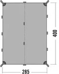 Tatonka Tarp 4 Simple Sonnensegel 400 x 280 cm - Bunt