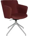 Topstar Besuchersessel SFH 1.0 bordeaux edelstahl, Optik matt Stoff 58,0 x 66,0 x