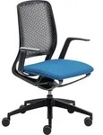 Sedus se motion B&uuml;rostuhl schwarz mit Armlehnen blau 950 1065 mm