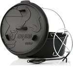 BBQ-Toro Dutch Oven DO12PX, 13,6 L Premium Gusseisen Kochtopf Gusstopf - Schwarz