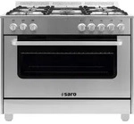 SARO Multifunktionsherd Gas/Elektro Modell TS95C61LX - Silber
