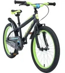BIKESTAR Kinder Fahrrad ab 6 Jahre | 20 Zoll Urban Jungle Kinderrad | Schwarz & Gr&uuml;n