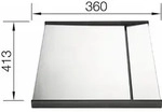 BLANCO 223067, 413 mm, 360 mm - Silber