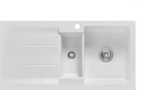 Systemceram Sp&uuml;le KeraDomo GENEA 100 in SATIN mit Handbet&auml;tigung / Einbausp&uuml;le
