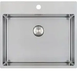 Caressi Sp&uuml;lbecken aus Edelstahl CAPP55KR10 - Silber