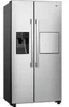 Gorenje HZLF61962 NRS9182VXB1 SUPERIOR LINE, Freistehend, Amerikanische T&uuml;r, Grau,