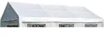 DEGAMO Ersatzdach Zeltdach Dachplane f&uuml;r Partyzelt PALMA 4x6 Meter, PE weiss