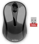 A4Tech G3-280N, Beidh&auml;ndig, Optisch, RF Wireless, 2000 DPI, Schwarz - Schwarz