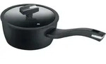 Stieltopf mit Glasdeckel 16 cm, Aluminium, schwarz - Balance&reg; Induction Enduro -