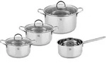 TRIER 7-teiliges Topf-Set, Edelstahl