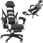 Mucola Gamingstuhl mit Fu&szlig;st&uuml;tze Schreibtischstuhl h&ouml;henverstellbar...