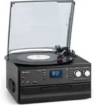 Auna Plattenspieler f&uuml;r Schallplatten, Plattenspieler mit Lautsprecher,...