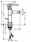 AXOR 16526820 Bidetmischer 100 Axor Montreux - Wei&szlig;