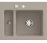 Villeroy & Boch Keramiksp&uuml;le 678002AM, Subway 60 XM Einbausp&uuml;le - inkl. - Beige