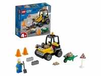 LEGO 60284 City Baustellen-LKW Spielzeug Bausteine-Set, Frontlader Baufahrzeug