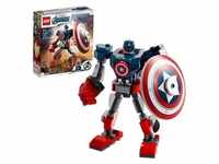 LEGO 76168 Marvel Avengers Captain America Mech Set, Actionfigur für Jungen und