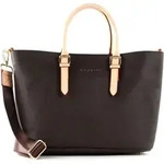 bugatti Handtasche Umh&auml;ngetasche Ella Shopper Darkbrown braun - Braun