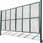 vidaXL Maschen-Gartentor 400x200 cm - Gr&uuml;n