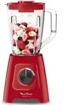 Moulinex LM420510, Tischplatten-Mixer, 2 l, Pulsfunktion, Eis-Crusher, 550 W, Rot,