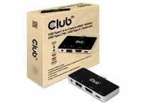 Club 3D USB Typ C 4-in-1 Hub auf HDMI 4K60Hz USB Typ C PD / USB Typ A / Audio Buchse