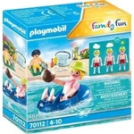 Badegast mit Schwimmreifen - Bunt