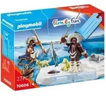 PLAYMOBIL Family Fun 70606 Geschenkset "Eisangler" - Bunt