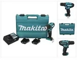 Makita DF 333 DWAE Akku Bohrschrauber 12 V max. 30 Nm + 2x Akku 2,0 Ah +...