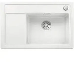 BLANCO ZENAR XL 6 S Compact, Schrankwaschbecken, Silgranit, Wei&szlig;, Links, 60 cm,