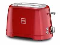Novis Iconic Line - Toaster T2 rot SET mit Brötchenwärmer