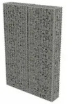 vidaXL Gabionenwand mit Abdeckung Verzinkter Stahl 100&times;20&times;150 cm - Silber