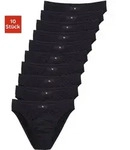 H.I.S. Slip Herren Minislip 10 -teilig schwarz Gr&ouml;&szlig;e 7 - Schwarz - 7