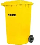 STIER 2-Rad-M&uuml;llgro&szlig;beh&auml;lter, M&uuml;lltonne, Volumen 240 Liter, M&uuml;lleimer,...