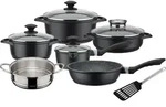 GSW Kochtopfset Gourmet Granit 10teilig, Induktion - Grau