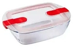 Pyrex-Sch&uuml;ssel mit Deckel 1,1l 23x15x6cm - Transparent