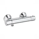 KLUDI BASIC Thermostat Brausearmatur, Wandmontage, HotStop, chrom, 350020538