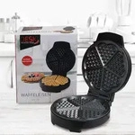 Deski Waffeleisen Edelstahl 1000 Watt - Schwarz