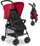 Hauck Sport Kinderwagen - roter Kinderwagen mit schwenkbaren Vorderr&auml;dern -