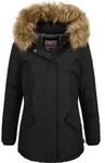 Frauen Winterjacke mit Kapuze KIMMERIDGE Black M Lonsdale - Schwarz - M
