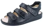FINN COMFORT Tunis Herren Sandale schwarz Glattleder - Gr&ouml;&szlig;e: 41 - Schwarz -...