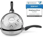KLAMER Bratpfanne 20cm, antihaftbeschichtete Induktions-Pfanne, Premium Beschichtung,