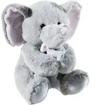 Heunec Pl&uuml;schtier Elefant mit Baby - Grau