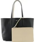 LACOSTE Schultertasche Shopper Anna Shopping Bag Noir Krema schwarz beige -