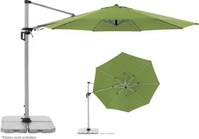 doppler 446251836, Doppler Active 370 cantilever umbrella, Terrassenschirm, Rund,