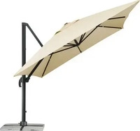 Schneider 787-02, Schneider Ampelschirm Rhodos GRANDE 400x300cm natur beige