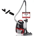Fakir Red Vac Power Staubsauger mit Beutel 700W, Bodenstaubsauger, HEPA H13 Filter,